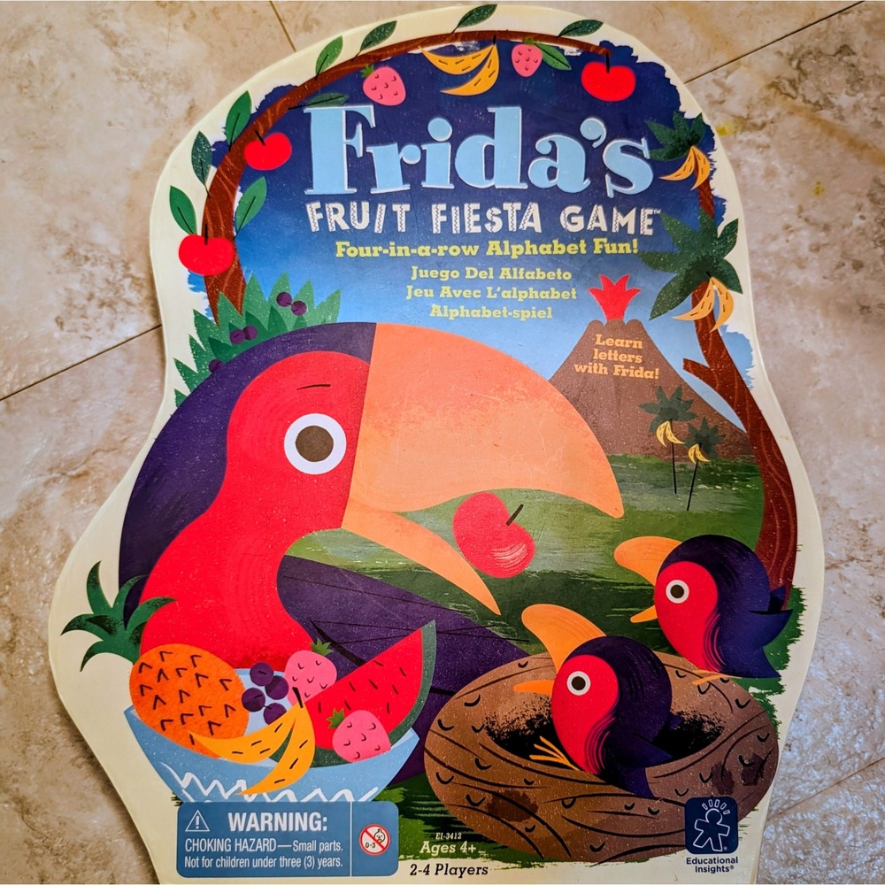Educational Insights Frida's Fruit‎ Fiesta Alphabet Game Preschool Learning 3412